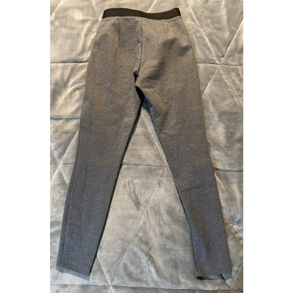 Banana Republic Pull On Ponte Pants Gray Comfort Pleated Fitted Office Women's 0 - Picture 10 of 11